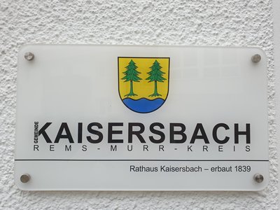 Rathaus Kaisersbach am 10. Mai geschlossen